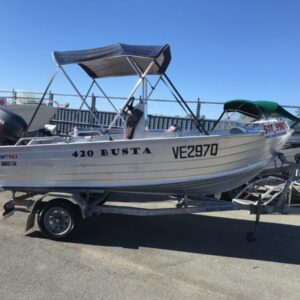 USED 2012 QUINTREX BUSTA CENTRE CONSOLE WITH YAMAHA 40HP OUTBOARD FOR SALE