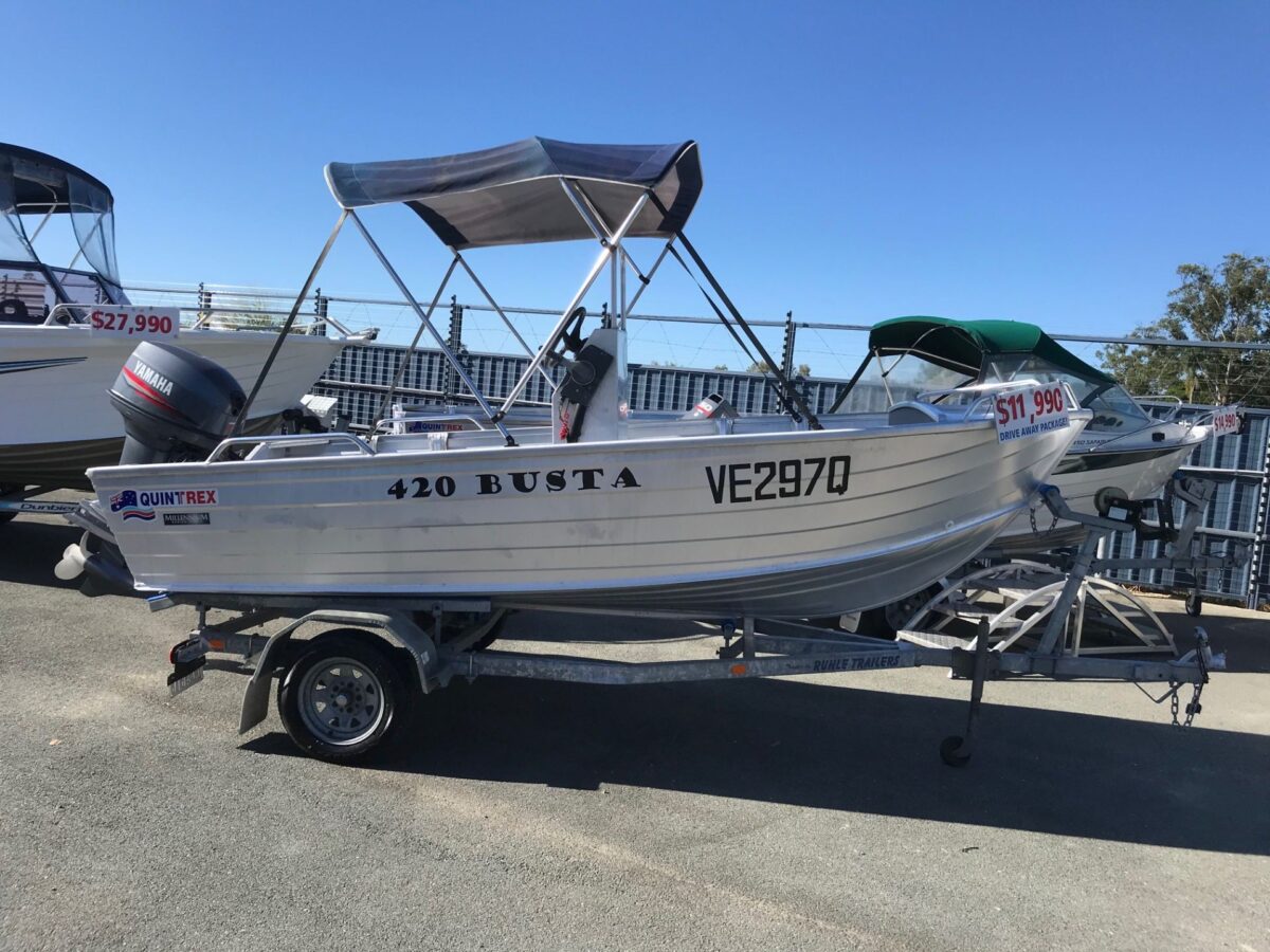 USED 2012 QUINTREX BUSTA CENTRE CONSOLE WITH YAMAHA 40HP OUTBOARD FOR SALE
